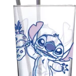 STITCH - Pack Verre XXL Premium 485ml + 2 Pailles en Métal