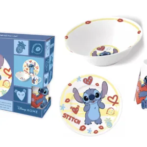 STITCH - Dinner Set - Mug 325ml + Bowl + Plate 3pc