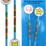 SUPER MARIO - Set of 2 Pencils with Eraser
