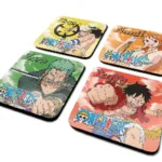 ONE PIECE - Personnages- Pack de 4 Dessous de Verre