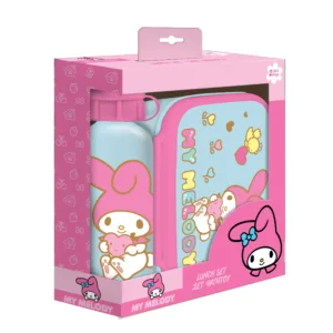 MY MELODY - Set of Lunch Box & Allumium Bottle 500ml