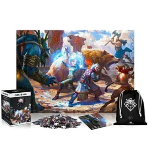THE WITCHER - Geralt & Triss in battle - Premium Puzzle 1000P