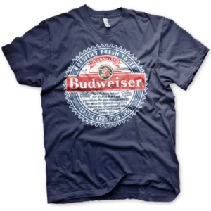 BEER - Budweiser American Lager - T-Shirt - (L)