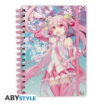 HATSUNE MIKU - Cherry blossoms - Notebook A5 Spiral