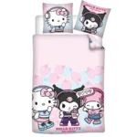 HELLO KITTY - Hello Kitty and Friend - Duvet Cover 140x200cm + 65x65cm