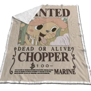 ONE PIECE - Sherpa Blanket 130x170cm - Chopper "Dead or Alive"
