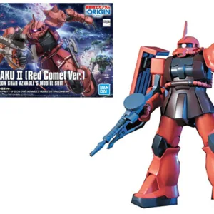 GUNDAM - Model Kit - HG 1/144 - MS-06S Zaku II Aznable's Mobile Red