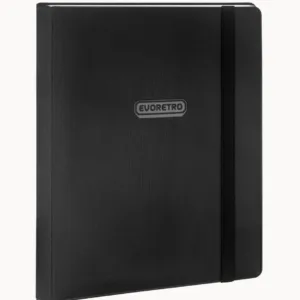 EVORETRO - Regular Card Binder 9 pocket for 360 cards w/ elastic Black