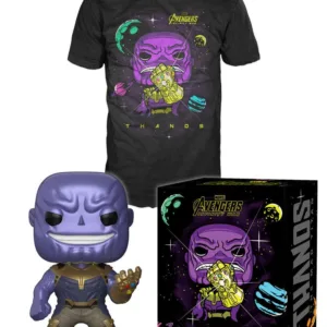 MARVEL - POP N° 289 - Thanos Metal Effect SE + T-Shirt (M)