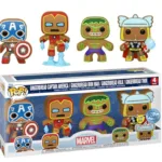 MARVEL - Holiday Gingerbread - 4 Pack Funko Pop GITD SPECIAL EDITION