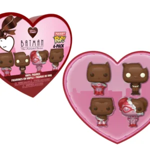 DC - Pocket Pop Keychains 4 Pack- Valentine (Chocolate Look)