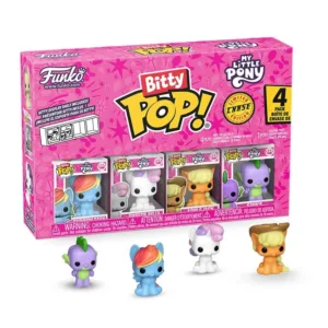 MY LITTLE PONNY - Bitty Pop 4 Pack 2.5cm - Rainbow Dash with Chase