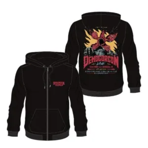 STRANGER THINGS - Demogorgon - Men's Zipper Hoodie (L)