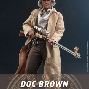 BACK TO THE FUTURE III - Doc Brown - Articulated Statue 32cm