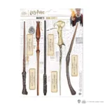HARRY POTTER - Wand 01 - Board of 10 foam magnets