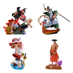 ONE PIECE - Logbox Re Birth Wano Kuni - 4 Statue Set Petitrama 9cm