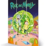 RICK & MORTY - Portal - Wood Print 20x29.5cm