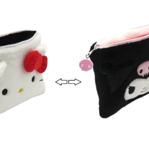 HELLO KITTY & KUROMI - Reversible Fur Case