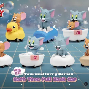 TOM AND JERRY - Bath Time Pull Black Car- Set 6 Fig. Blind Box 5cm