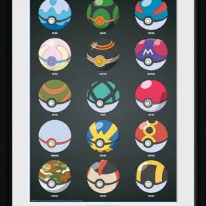 POKEMON - Collector Print 30X40 - Pokeballs