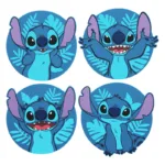 STITCH - Stitch - 4 Coasters