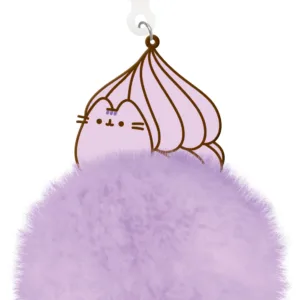 PUSHEEN - Macarons - Pom Pom Keychain