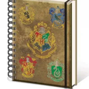 HARRY POTTER - Notebook A5 - Hogwarts Crest