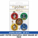 HARRY POTTER - Colourful Crest - Eraser Set