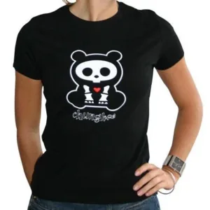 SKELANIMALS - T-Shirt CHUNGKEE Femme Black Basic (XL)