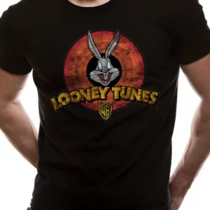 LOONEY TUNES - T-Shirt IN A TUBE- Destroy Logo (S)