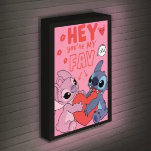 STITCH & ANGEL - Love - Light Canvas 40X30 Cm