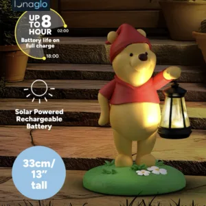 WINNIE THE POOH - 'LunaGlo' Outdoor Solar Light 33cm