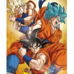 DRAGON BALL SUPER - Goku Evolution - Poster 3D - 58x38cm