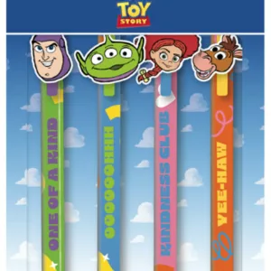 TOY STORY - 4 Stylos à Gel Effaçable + Head Topper