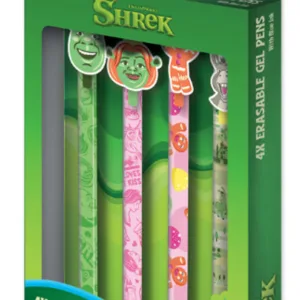 SHREK - 4 Stylos à Gel Effaçable + Head Topper