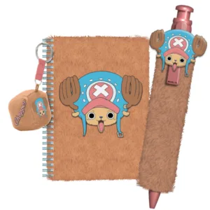 ONE PIECE - Chooper - Set Fuzzy - Notebook + Stylo + Porte-clé