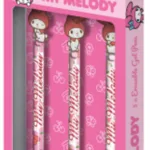 MY MELODY - 3 Stylos à Gel Effaçable + Head Topper