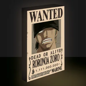 ONE PIECE - Zoro Wanted - Light Canvas 40X30 Cm