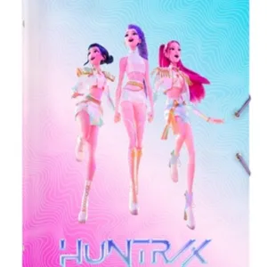 K-POP DEMON HUNTERS - Classeur à Rabats Premium avec 12 Compartiments