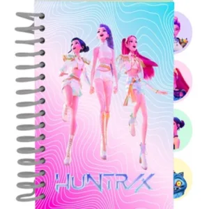 K-POP DEMON HUNTERS - Notebook A6 avec 4 Separateurs