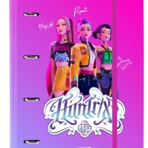 K-POP DEMON HUNTERS - Classeur 4 Anneaux avec Feuilles & Intercalaires