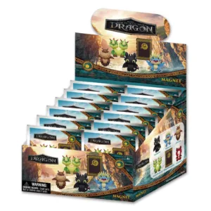 DRAGON - Series 1 - 3D Foam Magnets in blind bags (Display 12 Pcs)