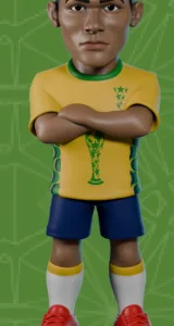 BRESIL - Rivaldo - Figurine Minix Coupe du Monde des Légendes 12cm