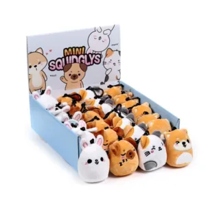KAWAII - Adoramals - Porte-clés Peluche 'Mini Squidglys'
