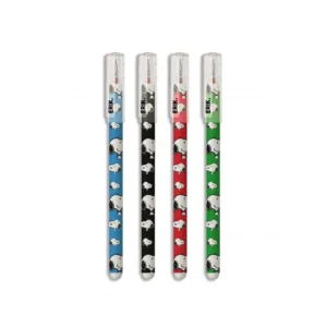 SNOOPY - Lot de 4 Stylo Effaçable