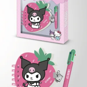 KUROMI - Fraise - Gift Box - Journal Intime + Stylo