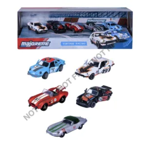 RIDE COOL - Vintage Racing - Pack de 5 Voitures Miniature - 1:64