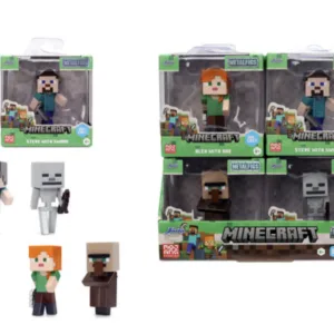 MINECRAFT - Display de Figurines 6cm - 4 Modèles - 12pc - Wave 4