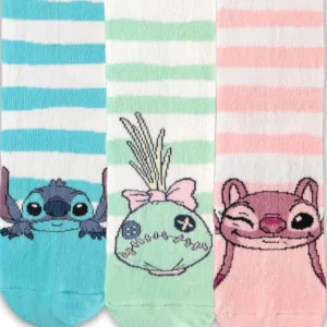 STITCH & ANGEL & SCRUMP - Pack de 3 paires de chaussettes (T39-42)