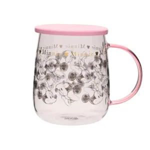 DISNEY - Minnie - Mug en Verre avec Couvercle 540ml
